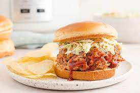 slow cooker pulled pork with cherry bbq