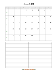 Download free printable 2021 yearly calendar template vertical design and customize template as you like. June 2021 Free Calendar Tempplate Free Calendar Template Com