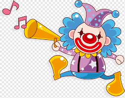 clown circus cartoon clown horn