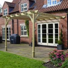You can choose from our standard sizes and options or if you don't see a size or detail you'd like just let the standard method for a aching a pergola or pavilion to an existing structure is via a ledger. Premium Lean To Pergola 2 Post Rutland County Garden Furniture