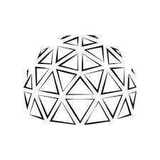 Geodesic Dome Icon Logo Design Vector