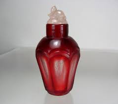 over colorless glass snuff bottle