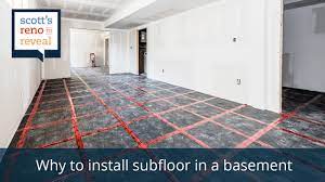 why to install suloor in a basement