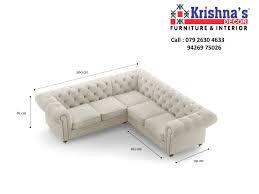 wooden white chesterfield l shaped sofa