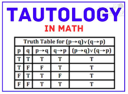 tautology in maths definition truth