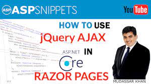 using jquery ajax in asp net core razor