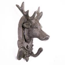 Wall mounted coat rack hanger 10 double hooks for clothes towels handbags. Homezone Vintage Brown Cast Iron Stag S Head Wall Mounted Double Coat Hooks Rack Wall Hanger Rustic Home Or Garden Decor Wall Sculpture Stag S Head Buy Online In Antigua And Barbuda At Antigua Desertcart Com
