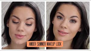 an amber make up look for summer