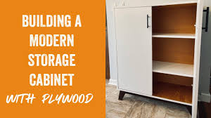 building a modern storage cabinet