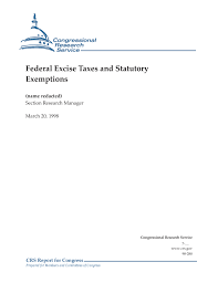 federal excise ta and statutory