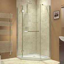 Offset Glass Shower Cubicle For Bathroom