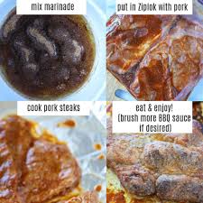 marinated pork steak in oven whole