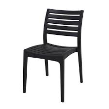 Trevi Plastic Stacking Chair Black
