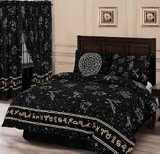 double bed duvet cover set celestial