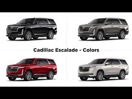 New Cadillac Escalade Colors What Is