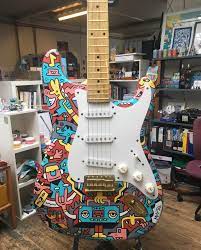 Painting An Electric Guitar Becca