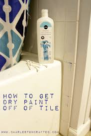 how to get paint off of tile
