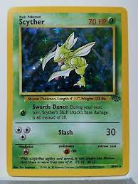 Then, in an instant, it cleaves them with its scythes. Holo Scyther 10 64 Nm Rare Jungle Pokemon Card 1 Combined Shipping Ebay