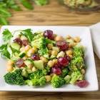 broccoli  grape and chickpea salad