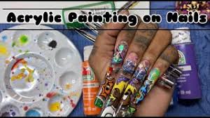 can acrylic paint be used as nail