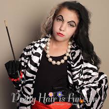 cruella de vil costume makeup