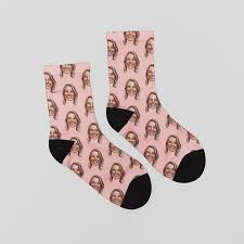 Simply choose your sock color. Personalized Socks Custom Photo Socks Funny Socks Print Face And Heart On Sock Clothing Accessories Novelty Special Use Urbytus Com