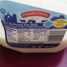 fat milk and nutrition facts
