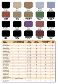 Galaxy Upholstery Color Chart