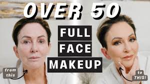 over 50 full face makeup tutorial