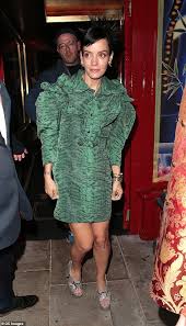 Lily allen has nine tattoo small tattoos wrapping around her wrist like a bracelet. Lily Allen And Naomie Harris Turn Heads In Vibrant Dresses As They Lead The Stars At Glamorous Launch Of New Chelsea Restaurant The Ivy Asia