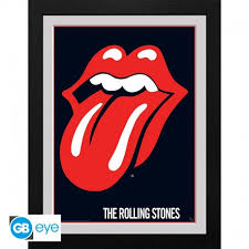 the rolling stones framed print lips