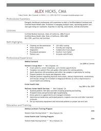 Medical Lab Assistant Resume Templates Examples Awesome Field
