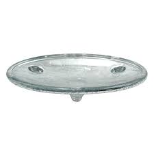 Mercury Glass Soap Dish Silver