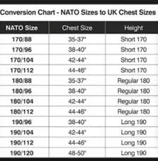 Nato Size Chart Bushcraft Chit Chat Bushcraft Forum