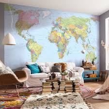 world map 2 5m x 368cm wallpaper roll