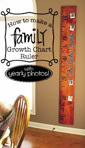 How To Make A Growth Chart Ruler With Yearly Photos