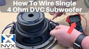 1 ohm subwoofer wiring diagrams 4 dual voice coil inside. How To Wire Dvc 4 Ohm Subwoofer Youtube