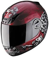 Scorpion Exo 400 Full Face Helmet Rapture Red