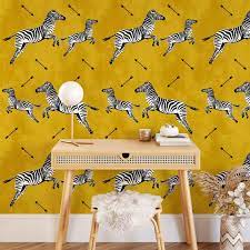 Yellow Flying Zebra Wallpaper Zebras