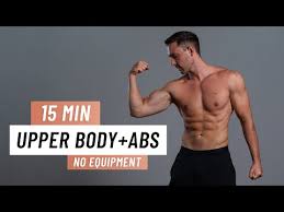 15 min upper body abs no equip home