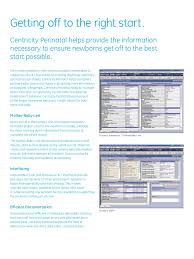 Centricity Perinatal Nursery Brochure