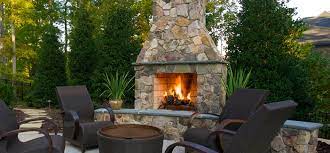 A Stand Alone Outdoor Fireplace