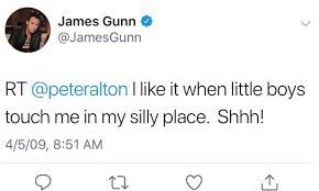 Nearly two dozen tweets were unearthed in guardians of the galaxy director james gunn's twitter feed in july. James Gunn S Now Deleted Tweets Daily Mail Online