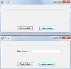 create dynamic textbox and label in vb