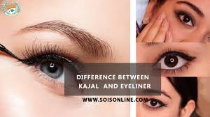 difference between kajal and eye liner