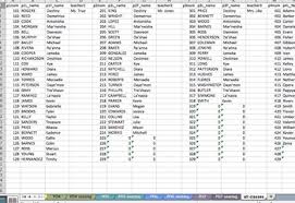 Class Spreadsheet Seating Chart And Automated Nametags