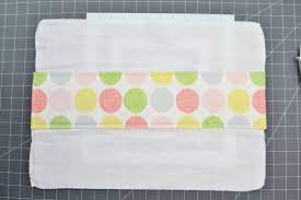 how to make a burp cloth from a diaper