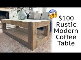 Diy Modern Wood Coffee Table For Under