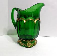 Glass Green Collectible Jugs Pitchers