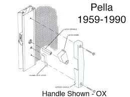 Pella Handle Set Patio Screen Door